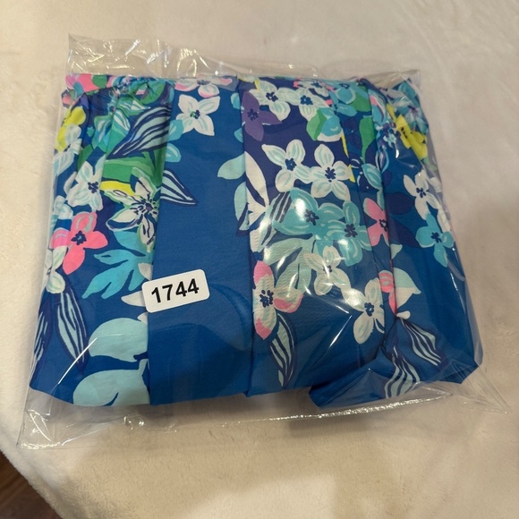 New Lilly Pulitzer Zalie Midi Dress in Borealis Blue Social Sunset 31744 - Picture 16 of 16